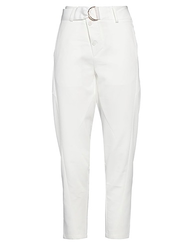 NÜ DENMARK Casual trouser White 70% Polyester, 22% Viscose, 6% Elastane, 2% Other Fibres