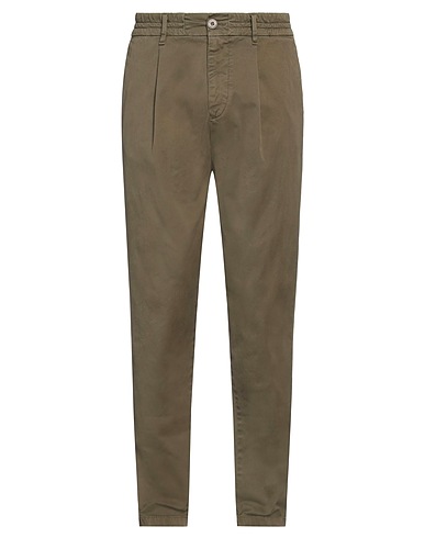 GUESS Casual trouser Military green 97% Cotton, 3% Elastane