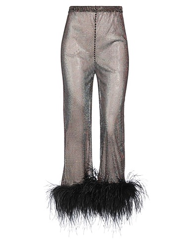 SANTA BRANDS Casual trouser Black 50% Crystal, 30% Polyester, 20% Cotton
