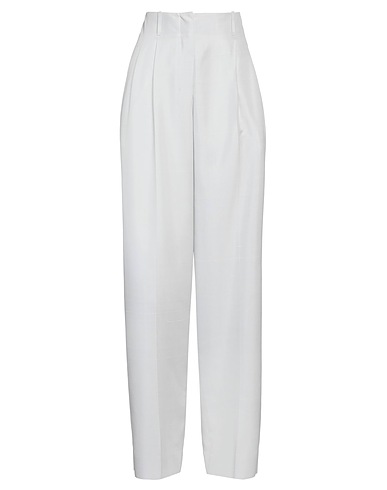 THE ROW Pantalón Gris perla 100% Seda, Cuerno