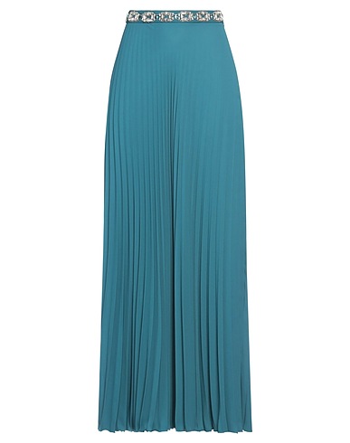 ELISABETTA FRANCHI Maxi Skirts Deep teal 100% Polyester