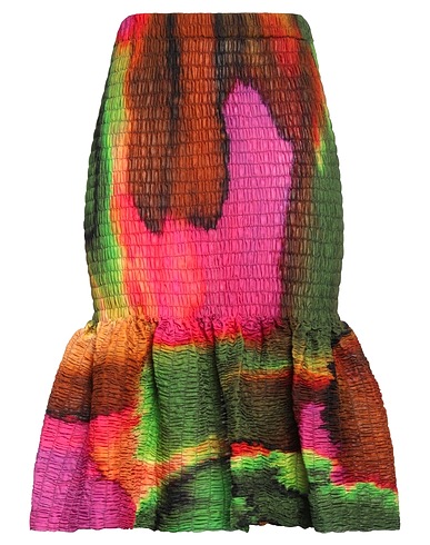 DRIES VAN NOTEN Midi-Rock Militärgrün 100% Baumwolle