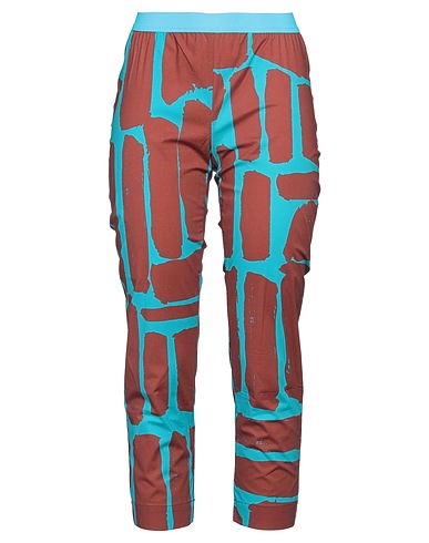 LIVIANA CONTI Casual trouser Brown 68% Cotton, 28% Polyamide, 4% Elastane