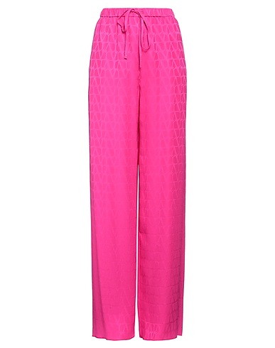 VALENTINO GARAVANI Casual trouser Fuchsia 100% Silk