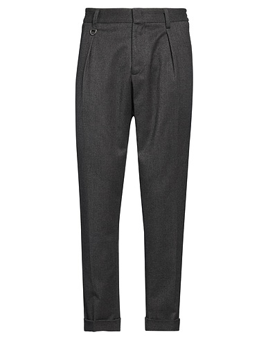 PAOLO PECORA Pantalone Antracite 64% Poliestere, 34% Viscosa, 2% Elastan