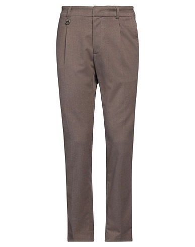PAOLO PECORA Pantalone Tortora 64% Poliestere, 34% Viscosa, 2% Elastan
