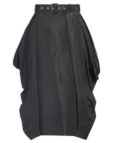 MCQUEEN Midi skirt Black 100% Polyester