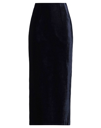FENDI Long skirt Midnight blue 80% Viscose, 20% Silk