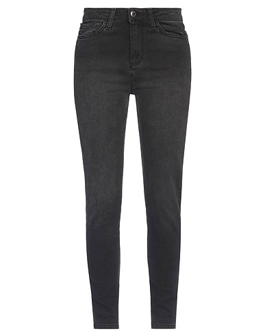SHAFT Denim trousers Black 98% Cotton, 2% Elastane