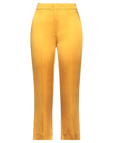 ROCHAS Pantalone Giallo ocra 54% Acetato, 46% Viscosa
