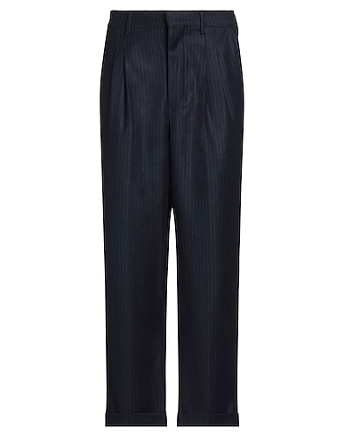 AMI ALEXANDRE MATTIUSSI Pantalone Blu notte 100% Lana Vergine