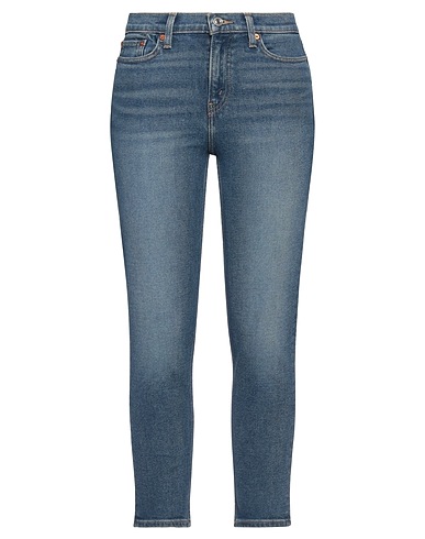 RE/DONE Denim trousers Blue 77% Cotton, 22% Lyocell, 1% Lycra®