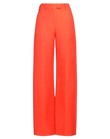 VALENTINO GARAVANI Casual trouser Orange 65% Virgin Wool, 35% Silk