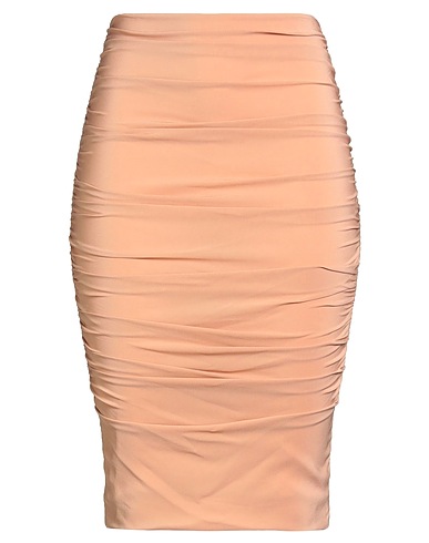 PINKO Midi skirt Blush 93% Viscose, 7% Elastane