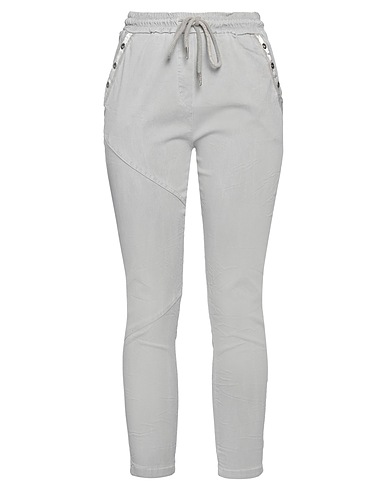 NÜ DENMARK Denim trousers Light grey 75% Viscose, 20% Polyester, 5% Elastane