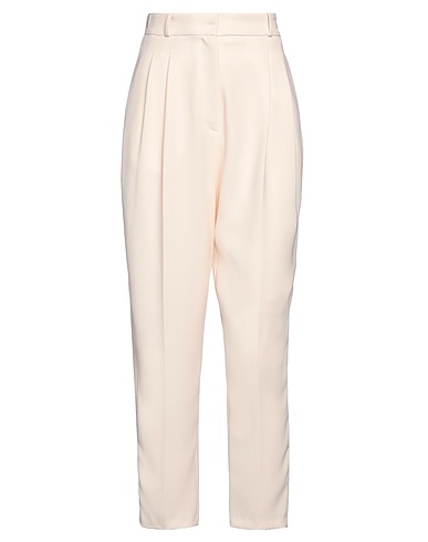 ELISABETTA FRANCHI Casual trouser Cream 100% Polyester