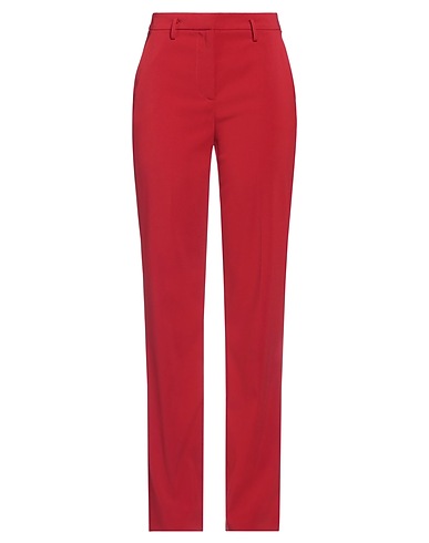 PATRIZIA PEPE Casual trouser Brick red 97% Polyester, 3% Elastane