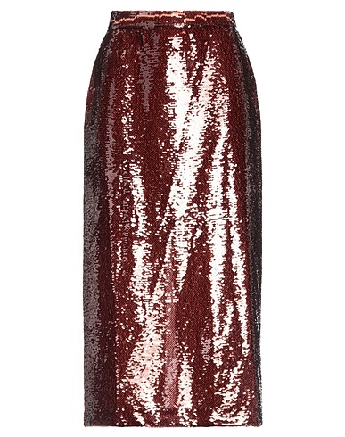 SABINA MUSÁYEV Midi-Rock Schokobraun 100% Polyester