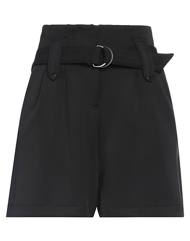 NÜ DENMARK Shorts & Bermuda Black 58% Cupro, 37% Polyester, 5% Elastane