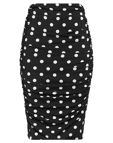 PINKO Midi skirt Black 97% Viscose, 3% Elastane