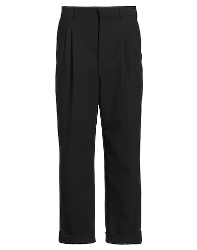 AMI ALEXANDRE MATTIUSSI Formal trouser NERO 53% Polyester, 43% Virgin Wool, 4% Elastane