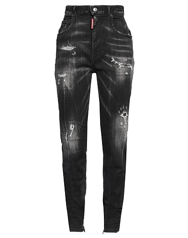 DSQUARED2 Denim trousers Black 80% Cotton, 11% Lyocell, 5% Elastomultiester, 4% Elastane