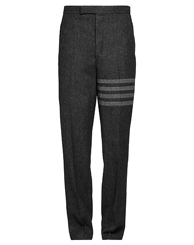 THOM BROWNE Casual pants Charcoal 100% Wool