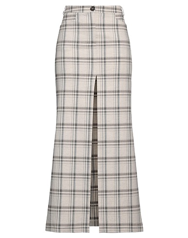 PATRIZIA PEPE Long skirt Beige 49% Polyester, 49% Viscose, 2% Elastane