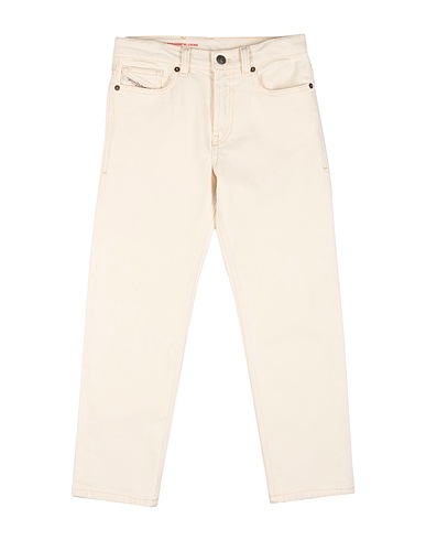 DIESEL Denim pants Ivory 99% Cotton, 1% Elastane
