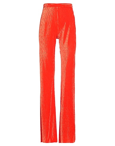 FORTE_FORTE Casual trouser Orange 90% Polyester, 10% Elastane