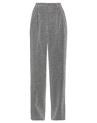 FORTE DEI MARMI COUTURE Casual trouser Silver 90% Polyamide, 10% Elastane