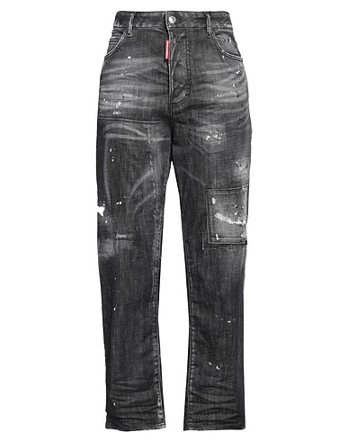 DSQUARED2 Denim trousers Black 98% Cotton, 2% Elastane