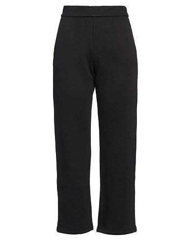 'S MAX MARA Casual trouser Black 88% Cotton, 8% Polyamide, 4% Elastane