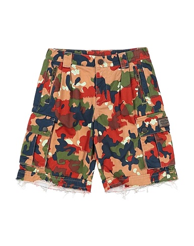 DOLCE&GABBANA Shorts & Bermuda Military green 100% Cotton, Polyester, Zamak