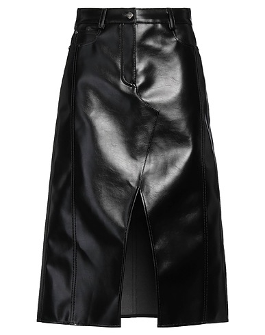 MSGM Midi skirt Black 60% Polyester, 40% Cotton