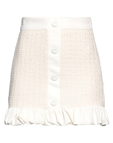 PINKO Minigonna Bianco 55% Cotone, 28% Acrilico, 12% Poliestere, 4% Lana, 1% Viscosa