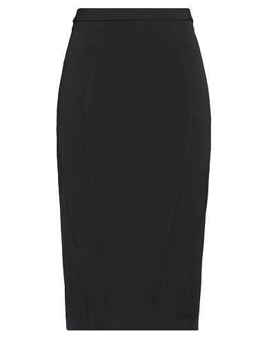 PINKO Midi skirt Black 96% Polyester, 4% Elastane