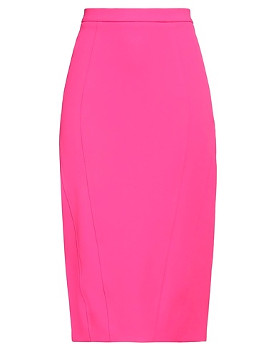 PINKO Midi skirt Fuchsia 96% Polyester, 4% Elastane