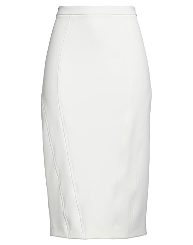 PINKO Midi skirt BIANCO 96% Polyester, 4% Elastane