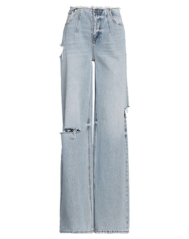 SER.O.YA Denim trousers Blue 100% Cotton