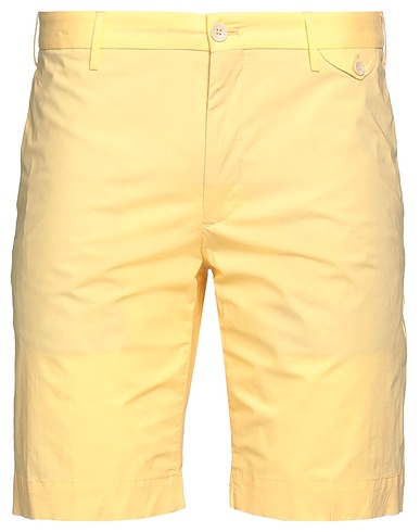 INCOTEX Shorts & Bermuda Yellow 97% Cotton, 3% Elastane