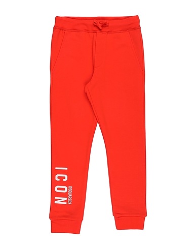 DSQUARED2 Casual pants Tomato red 100% Cotton, Elastane