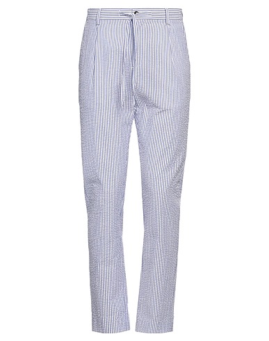 DANIELE ALESSANDRINI HOMME Casual pants Light blue 65% Polyester, 35% Paper