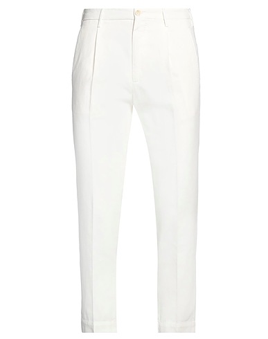 INCOTEX Casual pants White 77% Cotton, 23% Linen