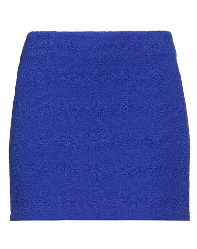 TAGLIATORE 02-05 Mini skirt Bright blue 90% Virgin Wool, 10% Polyamide