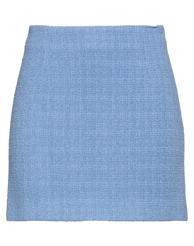 TAGLIATORE 02-05 Mini skirt Pastel blue 90% Virgin Wool, 10% Polyamide