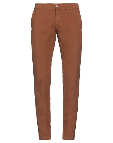 GREY DANIELE ALESSANDRINI Casual trouser Camel 98% Cotton, 2% Elastane
