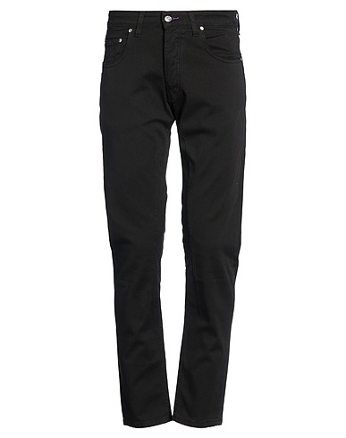 GREY DANIELE ALESSANDRINI Casual trouser Black 97% Cotton, 3% Elastane