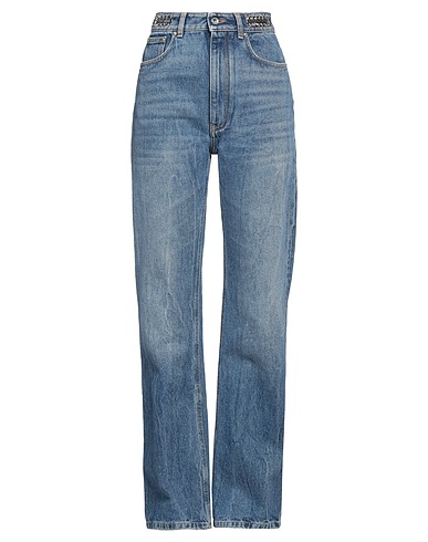 RABANNE Denim trousers Blue 100% Cotton