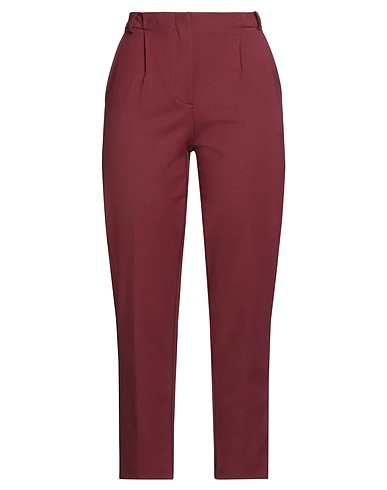 PATRIZIA PEPE Pantalone Bordeaux 53% Poliestere, 43% Lana Vergine, 4% Elastan